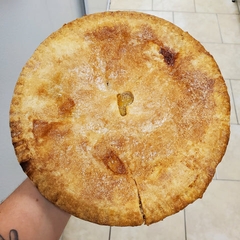 Peach Pie with Pastry Top