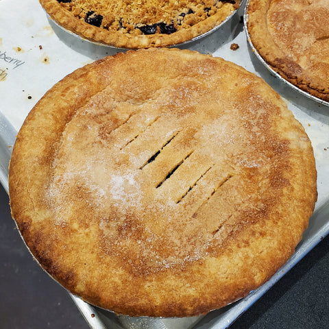 Blueberry Peach Pie with Pastry Top