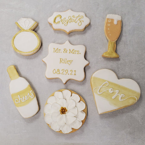 Wedding Themed Sugar Cookies