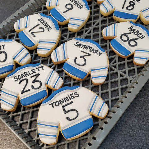 Hockey Jersey Sugar Cookies