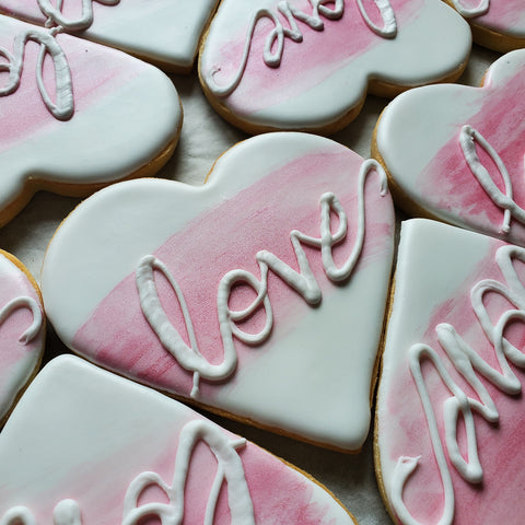 Love Heart Shaped Sugar Cookies