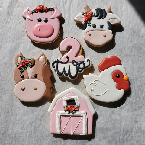 Barn Yard Animal Sugar Cookies